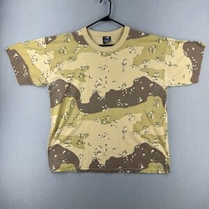 Vintage Camo Shirt Mens 2XL Chocolate Chip 6 Color Desert Rothco